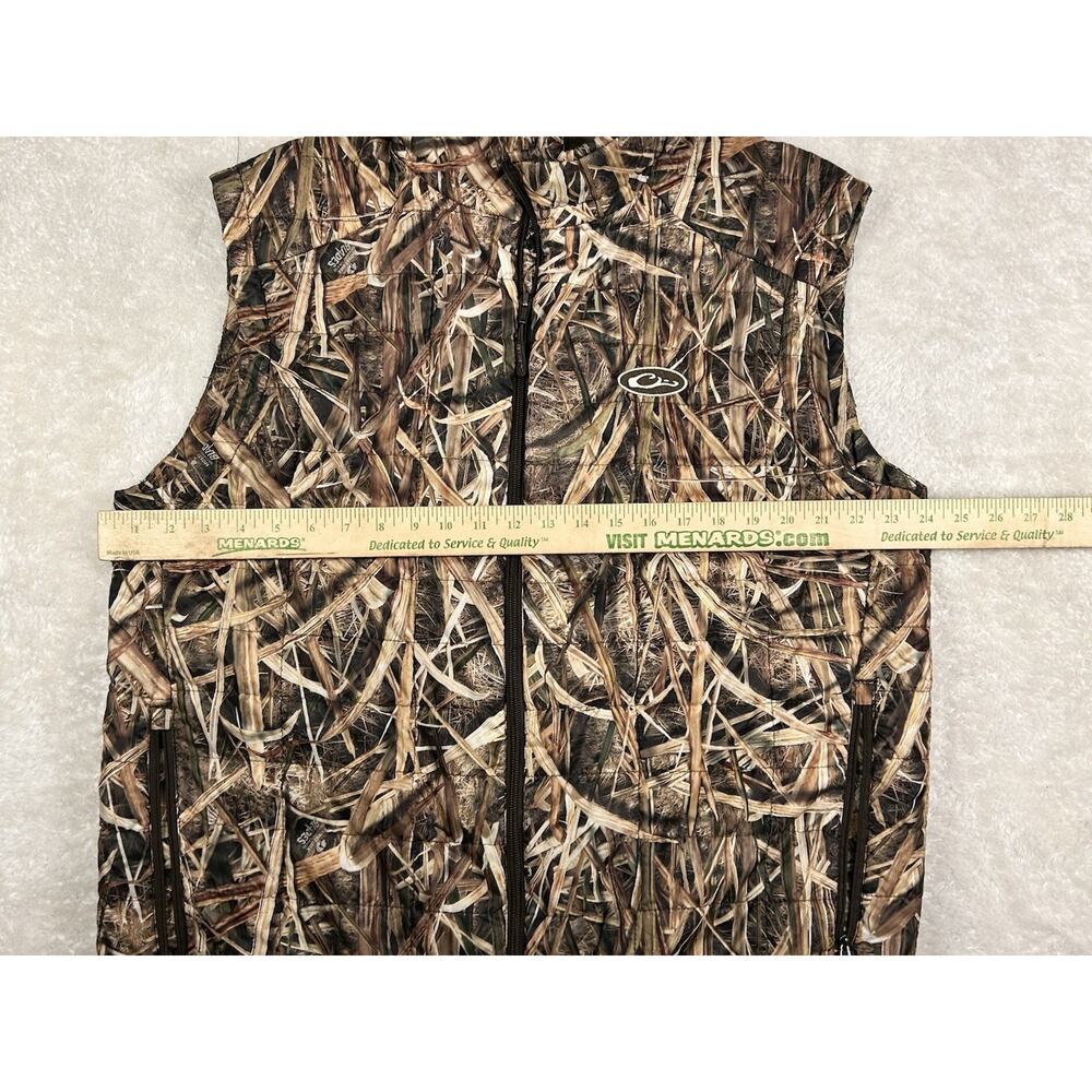 Drake Waterfowl Systems Camo Puffer Vest Mens Sz L Mossy Oak Shadow Grass Blades - Picture 4 of 8